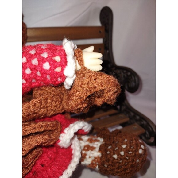 Vintage Crocheted Strawberry Shortcake 16in Doll Chocolate Chip Ice Cream - Picture 6 of 14